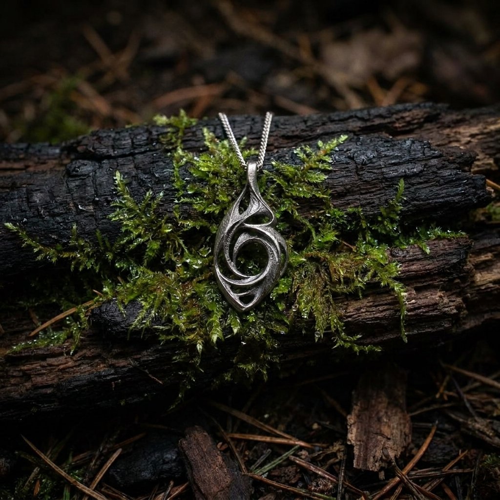 Plica Titanium Pendant