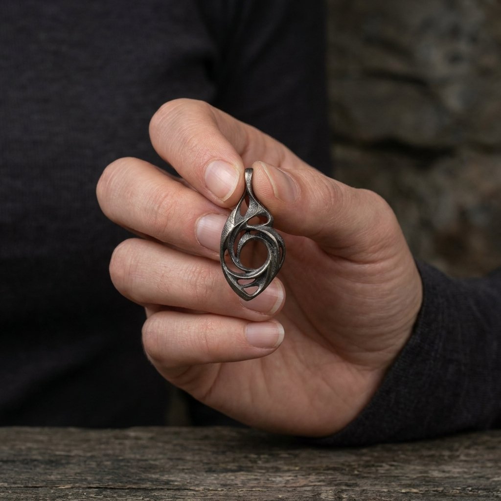 Plica Titanium Pendant