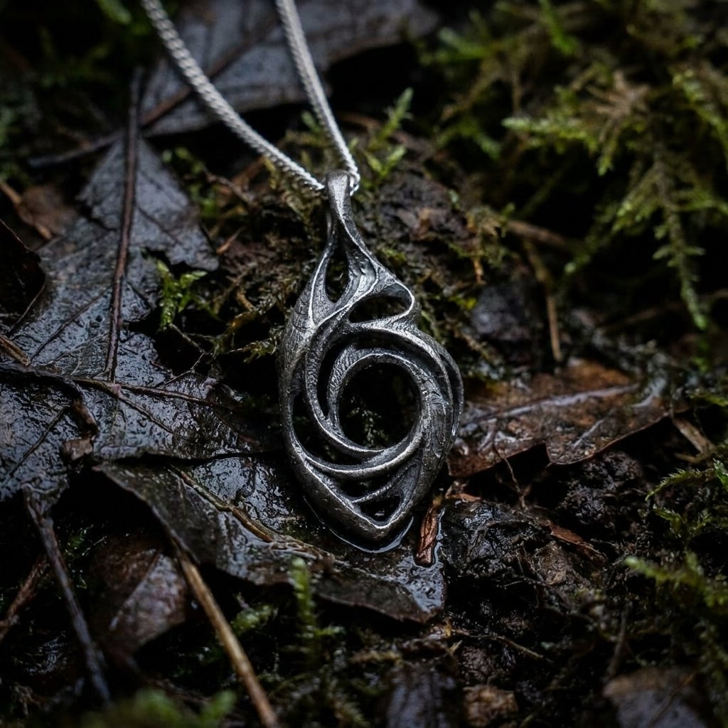 Plica Titanium Pendant