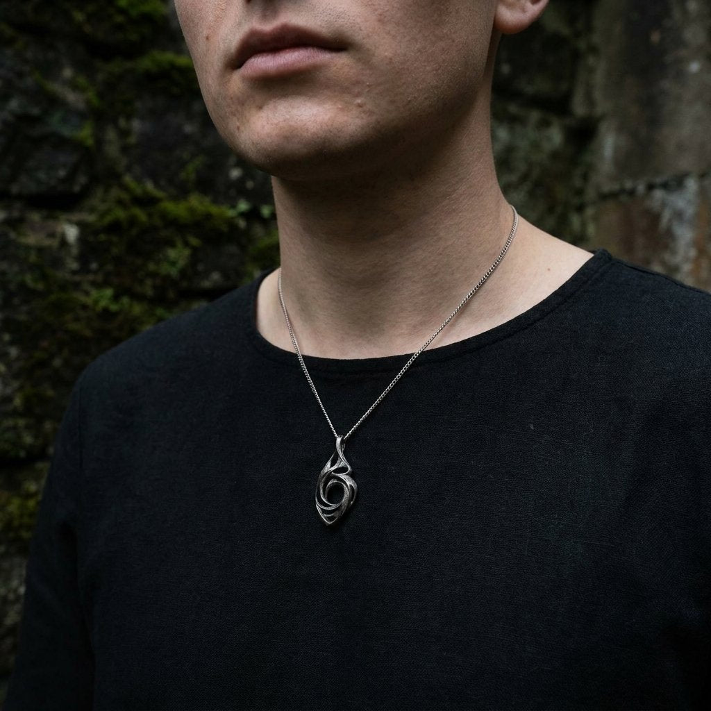 Plica Titanium Pendant