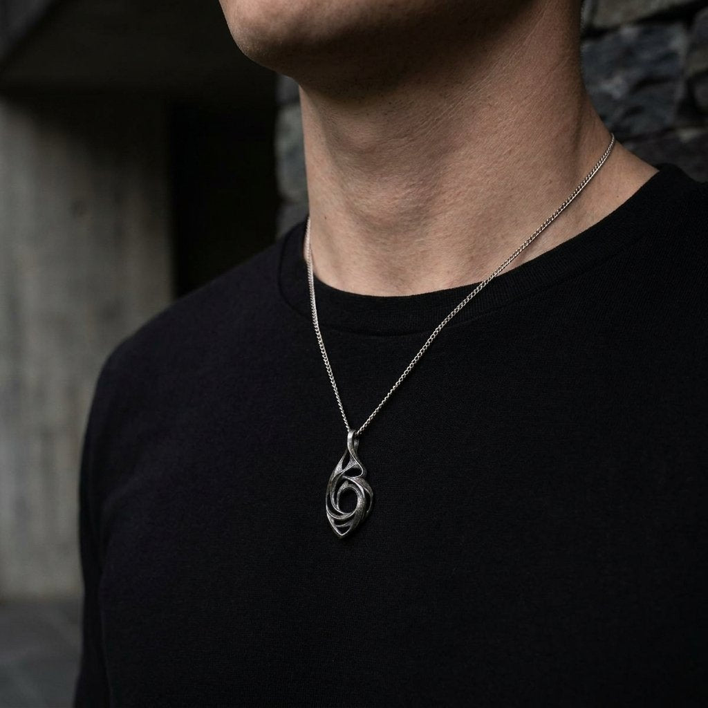 Plica Titanium Pendant