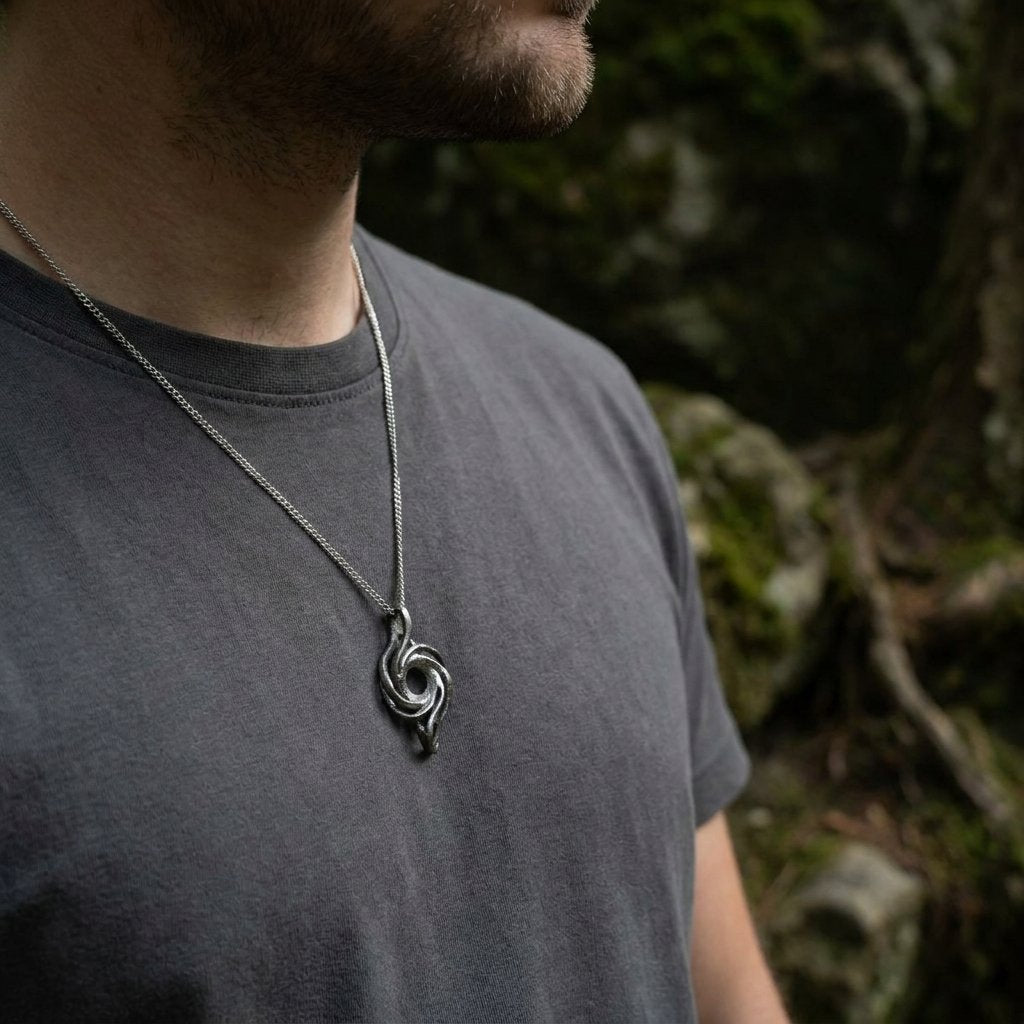 Helix Titanium Pendant