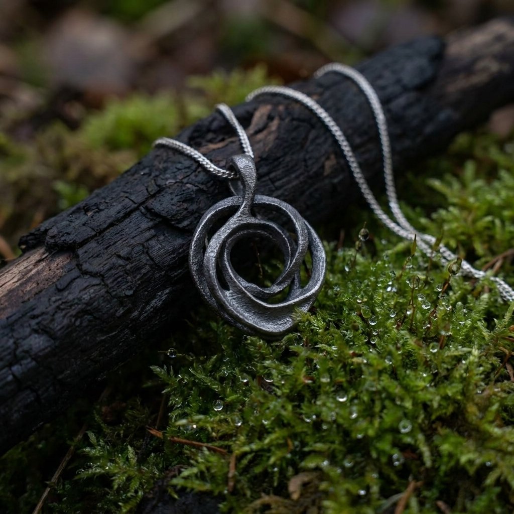 Voluta Titanium Pendant