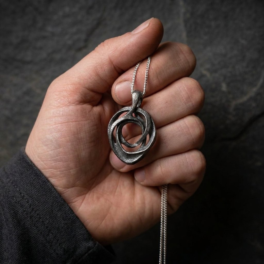 Voluta Titanium Pendant