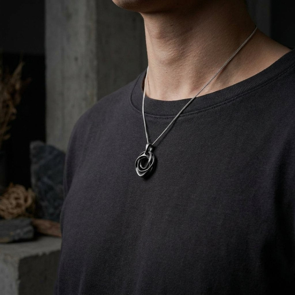 Voluta Titanium Pendant